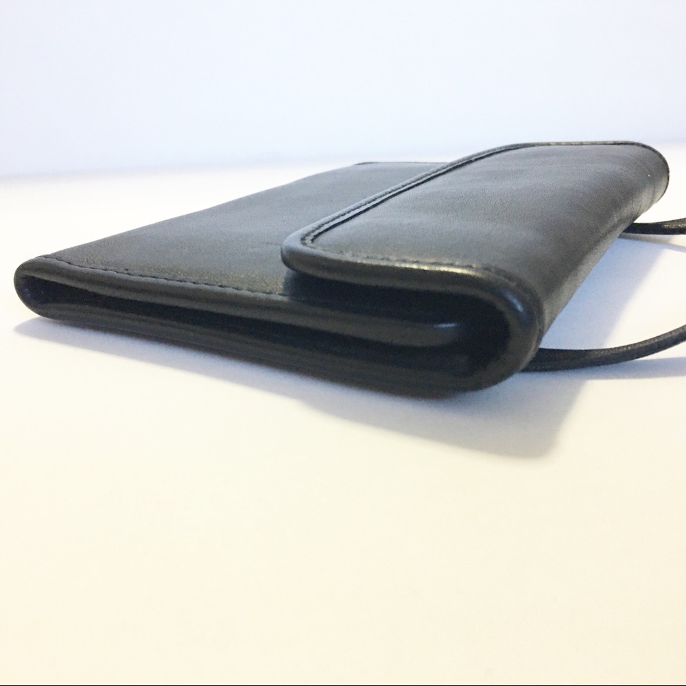 Coach vintage black leather cross body wallet - Picture 9 of 9